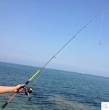 超轻海竿钓竿抛竿特价兆原2.4米短节路亚竿 威海钓鱼竿进口碳素