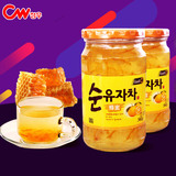 国际牌蜂蜜柚子茶 韩国进口水果茶冲饮品560g*2瓶年货装 冬季热饮