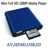 HDMI车载高清硬盘播放器 接U盘 USB 1080P SD内存卡 广告机包邮
