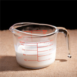 菲内克斯耐热钢化玻璃量杯带刻度早餐热牛奶杯子可微波炉500ml