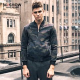 正品VIISHOW秋季迷彩长袖外套外穿新款青春流行修身男夹克J142053