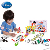 迪士尼 涂鸦套装儿童安全无毒颜料可水洗绘画手指画画手工DIY玩具