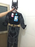 圣诞节cos服装儿童肌肉蝙蝠侠服装超级无敌蝙蝠侠衣服 带面具包邮