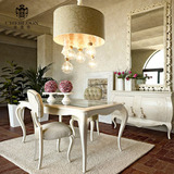 奇堡伦意大利新古典后现代实木餐桌 可定制样板间家具
