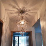 欧式全铜吊灯铜灯美式客厅卧室水晶复古仿古纯铜简约吊灯具