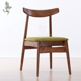 现代简约实木餐椅北欧宜家新中式新古典欧式美式布艺软包餐椅家用