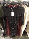 H&M HM028703女装女款15专柜代购 纯色打底修身包臀中长连衣裙