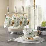 骨瓷咖啡杯套装高档创意欧式茶具下午花茶杯英式陶瓷杯碟勺带架子