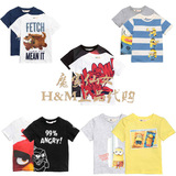 HM H&M专柜正品代购童装男童男孩小黄人汗布圆领短袖T恤上衣2016