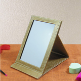化妆镜 台式 随身单面镜子 欧式卫生间镜子桌面梳妆镜便携款 包邮