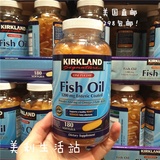 美国直邮 Kirkland Fish Oil柯克兰高浓度深海鱼油1200mg 180粒