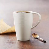 星巴克 正品骨瓷英文雕刻马克杯 陶瓷杯子 创意咖啡杯 情侣杯水杯