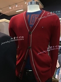 Tommy Hilfiger加拿大代购 男装 16秋冬新英伦彩色边纯色针织开衫