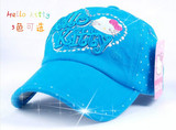 新款男女款出口韩国可爱儿童立体刺棒球帽鸭舌帽子/Hello Kitty