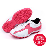正品Dunlop 高尔夫球鞋女士 防水平板透气超纤舒适运动鞋子 特价