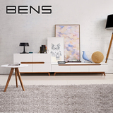 BEN奔斯 北欧电视柜 现代简约烤漆地柜 小户型客厅矮柜组合7040