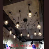 现代简约多头DIY吊灯 韩版服装店吊灯 个性创意loft餐厅客厅吊灯