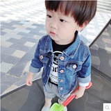 童装2016春装男童韩版牛仔外套1-2-3岁小宝宝上衣儿童婴幼儿夹克