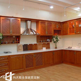 法式欧式整体橱柜厨房厨柜定制定做纯实木原木门板