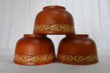 蒙古奶茶碗 实木碗 雕刻花纹蒙餐专用木碗 蒙古族木制餐具