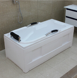 摩浴缸双裙边浴缸工厂直销1.4米-1.7米长方形亚克力浴缸冲浪按