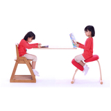 家逸学生防近视坐姿矫正椅矫姿椅子实木人体工学保健凳儿童学习椅