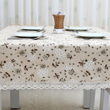 小清新家用客厅素色长方形正方形碎花茶几餐桌布桌布布艺棉麻田园