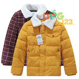 巴拉巴拉正品男童厚棉服棉袄2015冬装新款中大童装毛领保暖外套