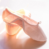 Kevin凯文弹性儿童舞蹈鞋软底开闻练功鞋帆布猫爪鞋成人芭蕾舞鞋