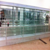 钛合金大药房展示柜 药店货架展示架陈列架铝台合金玻璃展柜柜台