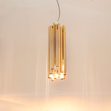设计师的灯现代个性创意金色铝管餐厅时尚床头灯卧室客厅吧台吊灯