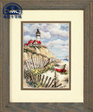 法国正品DMC十字绣套件专卖 风景系列书房小摆件 海景 海边灯塔1