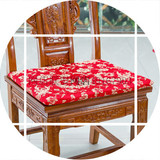 中式古典坐垫红木圈椅带靠背垫夏季实木家具沙发垫官帽椅子餐椅垫