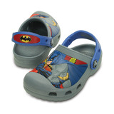 新品crocs男童鞋美国代购 卡洛驰儿童卡通蝙蝠侠平底洞洞鞋201232