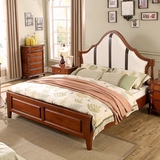美式床 欧式床 全实木软包1.5米双人床婚床1.8米真皮床公主床特价