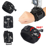 Gopro配件 Hero4 3+ 3 2运动相机手腕带 360度旋转加宽版手臂带