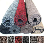 汽车脚垫热熔环保丝圈地垫PVC垫子灰黑红 加厚门垫地毯可裁剪卷材