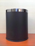 不锈钢垃圾桶创意客房桶欧式酒店卫生间筒室内家用无盖脚踏可爱桶