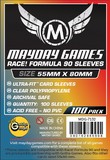 100张 55x80 MDG-7132 游戏卡套透明牌套桌游配件 Mayday Games