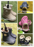 日本代购包邮Crocs卡骆驰童鞋卡乐彩暖绒小童靴儿童雪地靴|15840