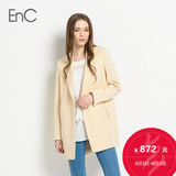ENC春夏女装新款时尚休闲纯色中长款女士西装外套EHJK52211T