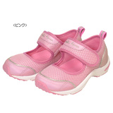 代购 16年日本mikihouse 女宝宝粉色透气护趾凉鞋15-21cm