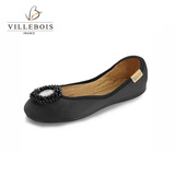 Villebois芭蕾鞋 平底鞋圆头布鞋浅口单鞋 平跟套脚女鞋 蒙娜丽莎