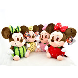 迪士尼水果米奇毛绒玩具米老鼠布娃娃包邮动物动画米妮公仔