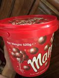 香港代购  澳洲maltesers麦提莎麦丽素巧克力桶装