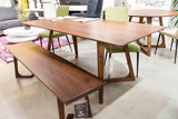 北欧实木餐桌椅组合简约现代小户型宜家长方形水曲柳发松木餐桌