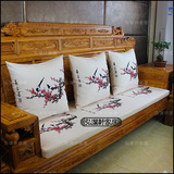 红木沙发垫现代中式沙发坐垫实木沙发垫古典椅垫加厚海绵座垫定做