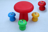 儿童桌椅早教桌椅幼儿园桌椅室内桌椅组合儿童桌椅蘑菇凳桌