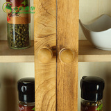 众信嘉华实木挂柜吊柜厨房浴室收纳柜储物墙柜壁橱纯实木烤木柜子