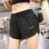 跑步健身速干训练短裤夏季假两件紧身裤pro马拉松女子运动短裤子